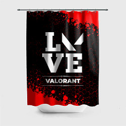 Шторка для душа Valorant love классика, цвет: 3D-принт