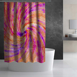 Шторка для душа Color swirls, цвет: 3D-принт — фото 2