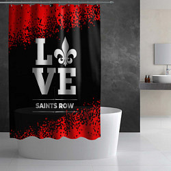 Шторка для душа Saints Row love классика, цвет: 3D-принт — фото 2