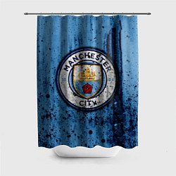 Шторка для душа Манчестер Сити Лого, цвет: 3D-принт