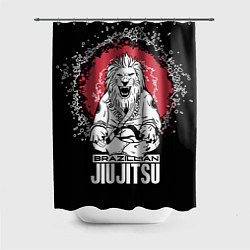 Шторка для ванной Jiu-Jitsu red sun Brazil