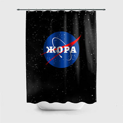 Шторка для душа Жора Наса космос, цвет: 3D-принт