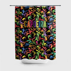 Шторка для душа Capoeira colorful mens, цвет: 3D-принт