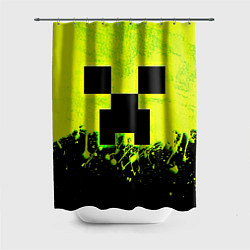 Шторка для ванной Creeper neon