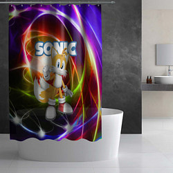 Шторка для душа Майлз Тейлз Прауэр - Sonic - Видеоигра, цвет: 3D-принт — фото 2