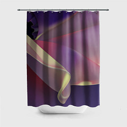 Шторка для душа Абстрактные объёмные волны бархата, цвет: 3D-принт