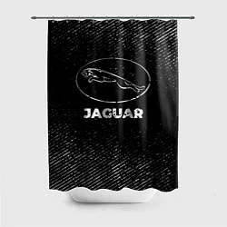 Шторка для душа Jaguar с потертостями на темном фоне, цвет: 3D-принт
