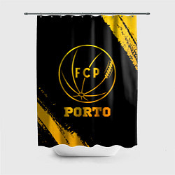 Шторка для душа Porto - gold gradient, цвет: 3D-принт