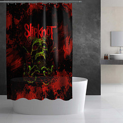 Шторка для душа Slipknot череп, цвет: 3D-принт — фото 2