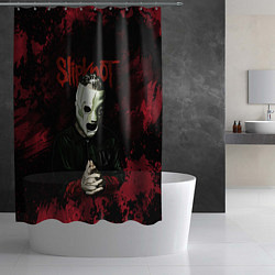 Шторка для душа Slipknot dark art, цвет: 3D-принт — фото 2