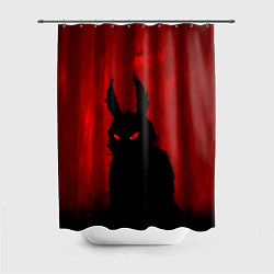 Шторка для душа Evil Rabbit, цвет: 3D-принт
