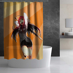 Шторка для душа Сатана на подработке - Эми Юса, цвет: 3D-принт — фото 2