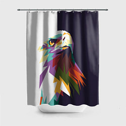 Шторка для душа Орел-птица гордая, цвет: 3D-принт