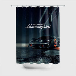 Шторка для душа Lamborghini - power - Italy, цвет: 3D-принт