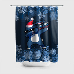 Шторка для душа Чёрный водяной дэб кролик 2023, цвет: 3D-принт