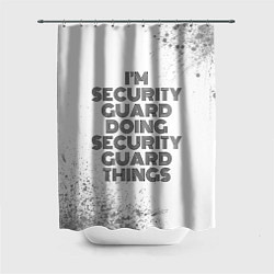 Шторка для душа Im doing security guard things: на светлом, цвет: 3D-принт