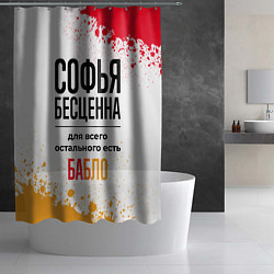 Шторка для душа Софья бесценна, а для всего остального есть бабло, цвет: 3D-принт — фото 2