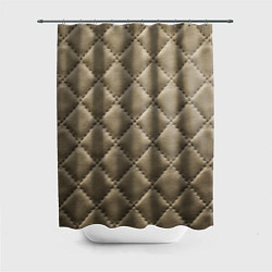 Шторка для душа Стёганая кожа - fashion texture, цвет: 3D-принт