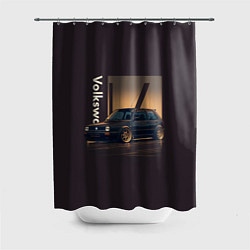 Шторка для душа Volkswagen Golf class, цвет: 3D-принт