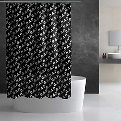 Шторка для душа B A P black n white pattern, цвет: 3D-принт — фото 2