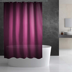 Шторка для душа Розовый фон с черной виньеткой, цвет: 3D-принт — фото 2