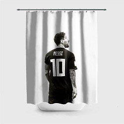 Шторка для душа 10 Leo Messi, цвет: 3D-принт