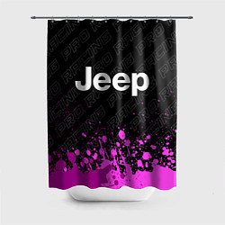 Шторка для душа Jeep pro racing: символ сверху, цвет: 3D-принт