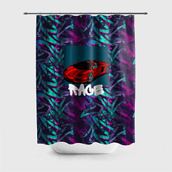 Шторка для душа Гоночный авто, цвет: 3D-принт