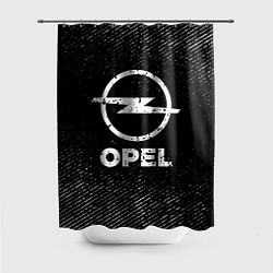 Шторка для душа Opel с потертостями на темном фоне, цвет: 3D-принт