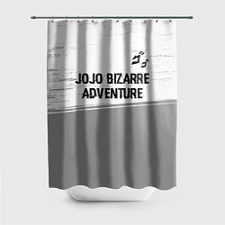 Шторка для душа JoJo Bizarre Adventure glitch на светлом фоне: сим, цвет: 3D-принт
