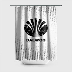 Шторка для душа Daewoo с потертостями на светлом фоне, цвет: 3D-принт
