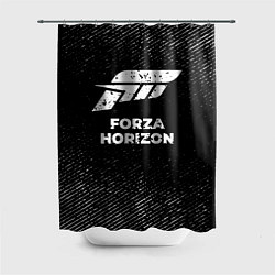 Шторка для душа Forza Horizon с потертостями на темном фоне, цвет: 3D-принт