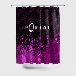 Шторка для душа Portal pro gaming: символ сверху, цвет: 3D-принт