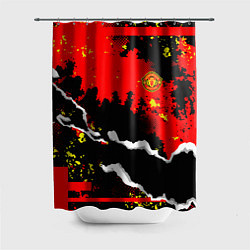 Шторка для душа ФК Манчестер Юнайтед команда, цвет: 3D-принт