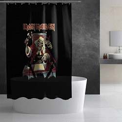 Шторка для душа Iron Maiden - судья, цвет: 3D-принт — фото 2