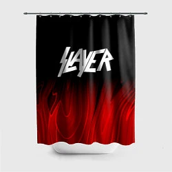 Шторка для душа Slayer red plasma, цвет: 3D-принт