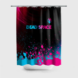Шторка для душа Dead Space - neon gradient: символ сверху, цвет: 3D-принт