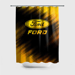 Шторка для душа Ford - gold gradient, цвет: 3D-принт