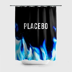 Шторка для душа Placebo blue fire, цвет: 3D-принт