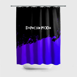 Шторка для душа Depeche Mode purple grunge, цвет: 3D-принт
