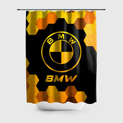 Шторка для душа BMW - gold gradient, цвет: 3D-принт