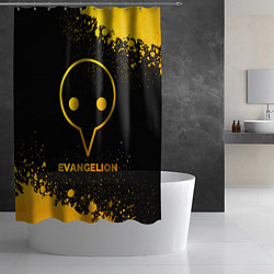 Шторка для душа Evangelion - gold gradient, цвет: 3D-принт — фото 2