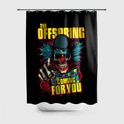 Шторка для душа Offspring clown and skull, цвет: 3D-принт