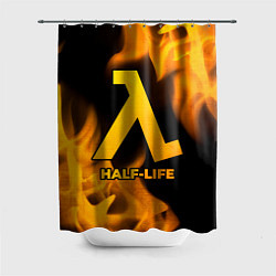 Шторка для душа Half-Life - gold gradient, цвет: 3D-принт