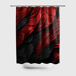 Шторка для душа Red black texture, цвет: 3D-принт