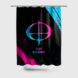 Шторка для душа Ozzy Osbourne - neon gradient, цвет: 3D-принт