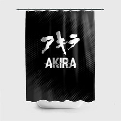Шторка для душа Akira glitch на темном фоне, цвет: 3D-принт