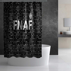 Шторка для душа FNAF glitch на темном фоне: символ сверху, цвет: 3D-принт — фото 2