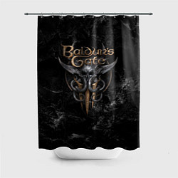 Шторка для ванной Baldurs Gate 3 dark logo