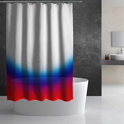Шторка для душа Флаг России градиент, цвет: 3D-принт — фото 2